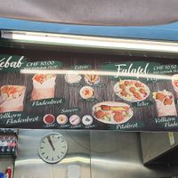 Menu at Sesam Falafelbar in Zurich
