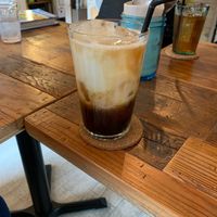 Iced almond latte at Very Veggy-SALAD WORKS- in Fujisawa