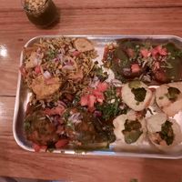 Vegan  chaat platter at Delhi Streets in Melbourne
