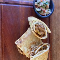 vegan breakfast burrito  at Utpala Café in Kathmandu