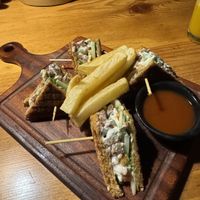 Vgn chckn mayo sanga   at Utpala Café in Kathmandu