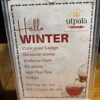 Teas  at Utpala Café in Kathmandu