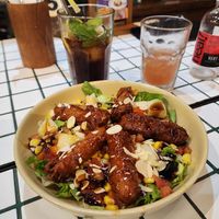 Sweet and sour chicken salad at Burgreens - Oakwood in Jakarta