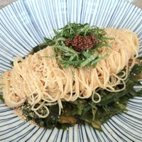 Capellini Seaweed Puree at Food Does Matter 푸드더즈매터 in Seoul