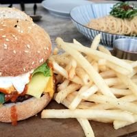 Cheese burger at Food Does Matter 푸드더즈매터 in Seoul