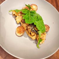 Vegan scallop garlic pasta at Food Does Matter 푸드더즈매터 in Seoul