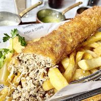 Vegan fish and chips   #Veganuary at Mayfair Chippy in West London