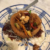 yam ring at Kam Yan Vegetarian Restaurant in Seri Kembangan