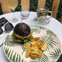 Quinua burger  at Satiba in Arequipa