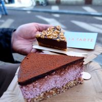 Two pieces of pie at A La Tarte in The Hague