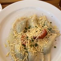 Vegan Schlutzkrapfen   at Brauhaus Rattenberg in Rattenberg