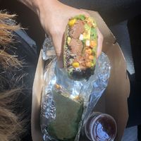 BYO burrito is SO DELICIOUS.  That vegan fresco is amazing!  Can’t believe it’s not real cheese. at Toluca in Dallas