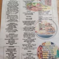 Menu English at Restobar Balú in Quepos