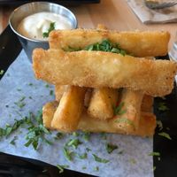 Pictured here are yucca fritters  at Mestizo in Portland