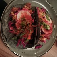 Banana leaf tacos at Mestizo in Portland