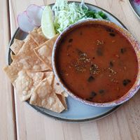 pozole at Mestizo in Portland