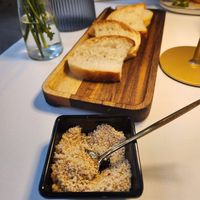 Vegan parmesan (made with almonds) at Amor Di Pasta in Miami