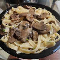 Fettuccine with mushrooms (takeout) at Amor Di Pasta in Miami