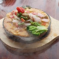 Quinoa soup at Karamba Restobar  in Paracas