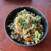 Tasty arroz chaufa  at Karamba Restobar  in Paracas