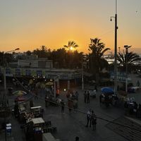 Sunset view   at Karamba Restobar  in Paracas