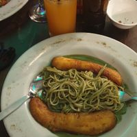 Espagueti Al pesto  at Karamba Restobar  in Paracas