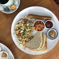 Vegan breakfast  at The Fat Cat in Koh Phangan