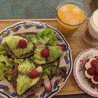 Avocado toast at Nuts in Biarritz