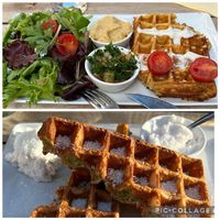 Falafel Waffle & Waffle Coco  at La Gaufrerie in Paris