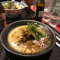 Tantanmen (soupless in the back)  at Jikasei Mensho in Tokyo
