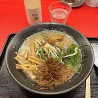 Miso ramen with added menma  at Jikasei Mensho in Tokyo