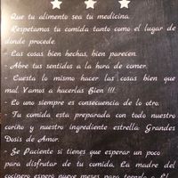 A nice message ♥️ at Veggie Pita Point in Granada