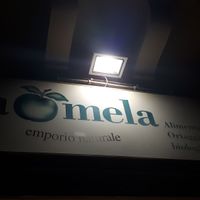 Front sign at Emporio La Mela in Palermo