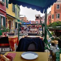 At the table at Ai Cesendeli in Burano
