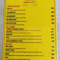 Menu 2 at Vegi House in Singaraja