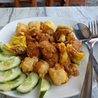 Tofu and dumplings at Vegi House in Singaraja