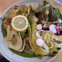 Fennel and pie at Ventre Content in Liege