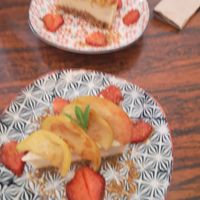 Vegan dessert at Ventre Content in Liege