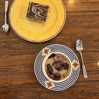 Délicieuse desserts   at Ventre Content in Liege