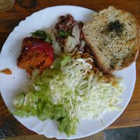 Vegan dish at Villa Dihovo at Villa Dihovo in Dihovo