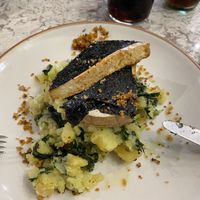 Tofu and mashed potatoes at The Green Affair - Chiado in Lisbon