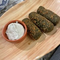 Spinach croquettes at The Green Affair - Chiado in Lisbon