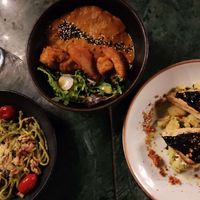 some main dishes at The Green Affair - Chiado in Lisbon