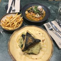 Boneless “Lagareiro” (bottom) Malandrinho do mar (top)  at The Green Affair - Chiado in Lisbon