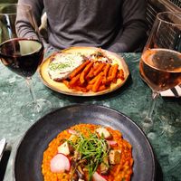 Creamy tomato rice with tofu (similar to seafood rice ) #Veganuary at The Green Affair - Chiado in Lisbon