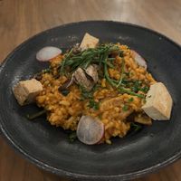 Rice with tomatoes and tofu  at The Green Affair - Chiado in Lisbon