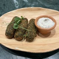 Spinach croquetes  at The Green Affair - Chiado in Lisbon