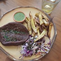 Seitan steak at The Green Affair - Chiado in Lisbon