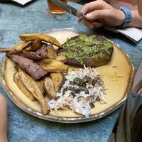 Steack seitan met zoete aardappel  at The Green Affair - Chiado in Lisbon