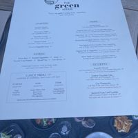 Menu  at The Green Affair - Chiado in Lisbon